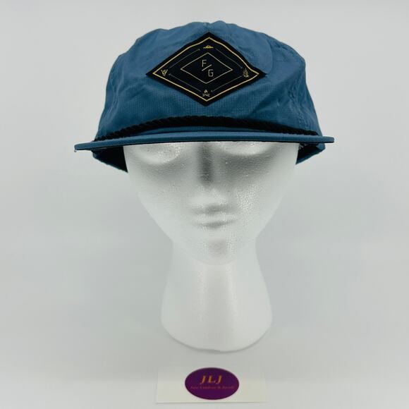 Flylow Men's 5 Panel Rope Unstructured Nylon Adjustable Snapback Flat Brim Hat - Picture 1 of 9